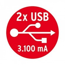  Brennenstuhl Alu-Office-Line  (1,8 , 4 , 2 USB, 1394000534)